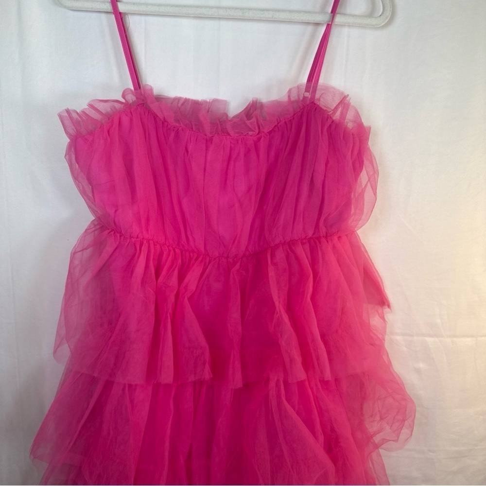 TCEC Pink Layered Mini Dress Size Large NWT - Picture 5 of 14